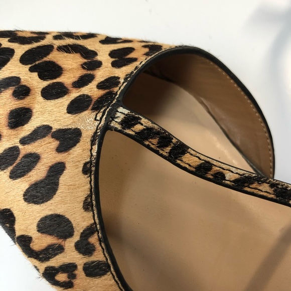 Sole Society Leopard Print Pointed Toe Flats 10 - Picture 7 of 8